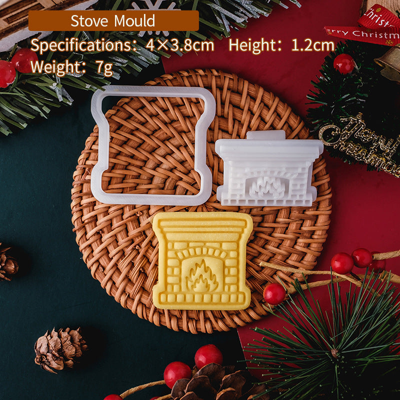 Embossed Christmas Cookie Molds