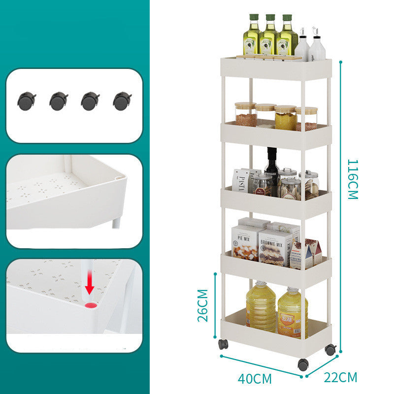 Suzannah's Kitchen Slim Rolling Utility Cart
