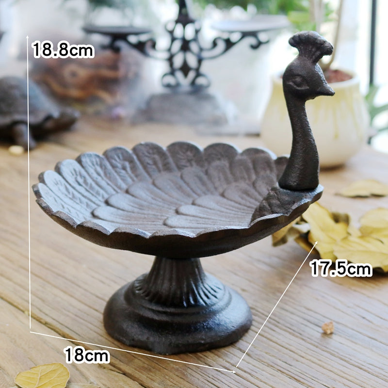 Black Iron Backyard Bird/Wildlife Accessory: Feeding Tray, Water Tray, or Bath
