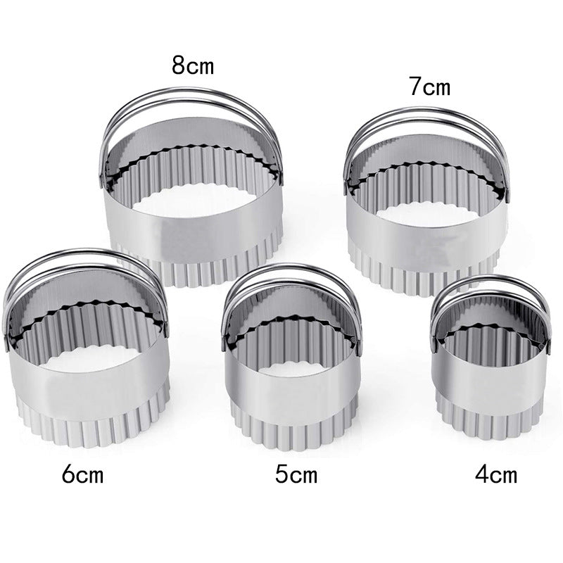 Pastry Ring-Stainless Steel with Handle-5PC Set