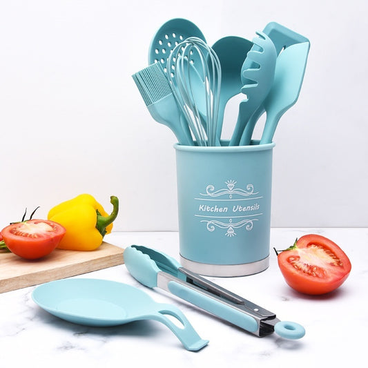 Silicone Baking Utensil Canister Sets