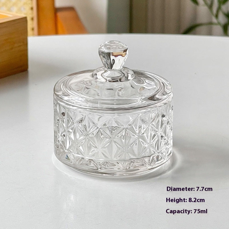 Cut Glass Dessert Cup with Lid