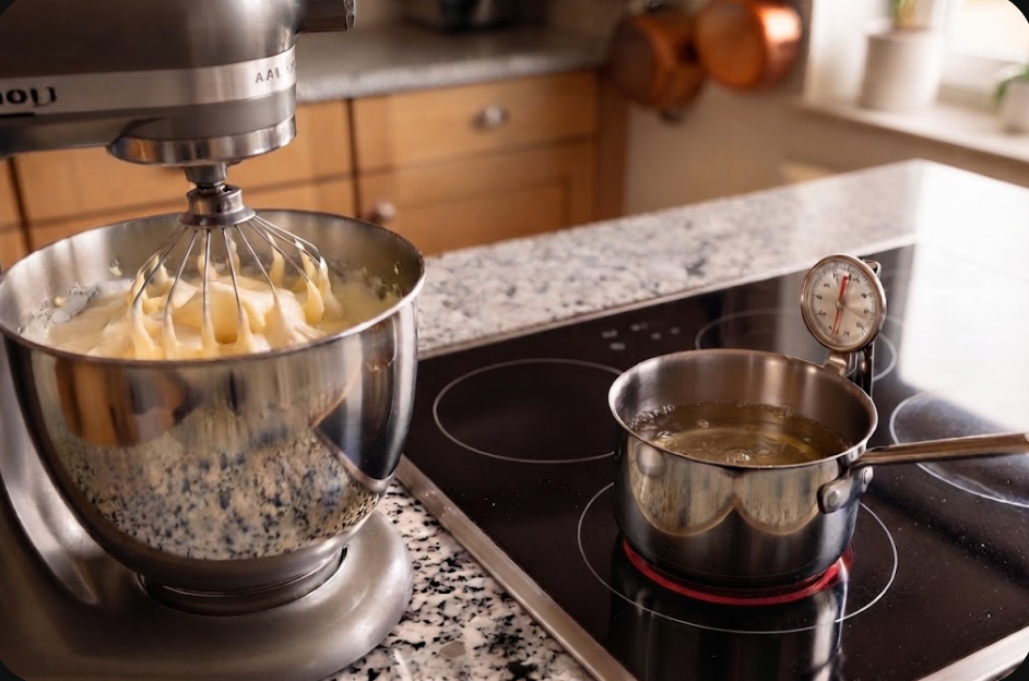 The Masterclass in Pâte à Bombe: The Art of the Hot Sugar Pour