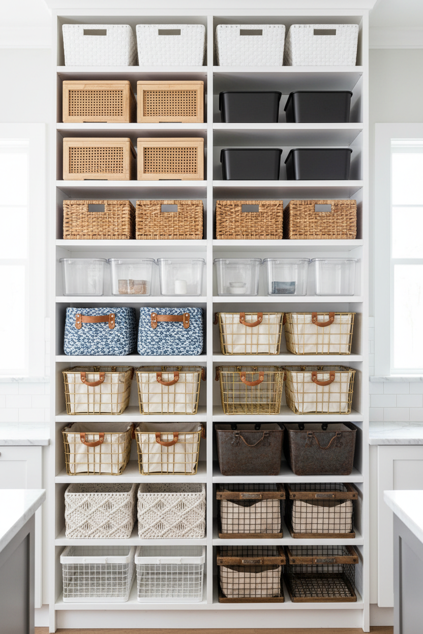 Bins & Baskets: The Workhorses of Kitchen Organization