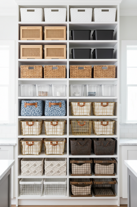 Bins & Baskets: The Workhorses of Kitchen Organization