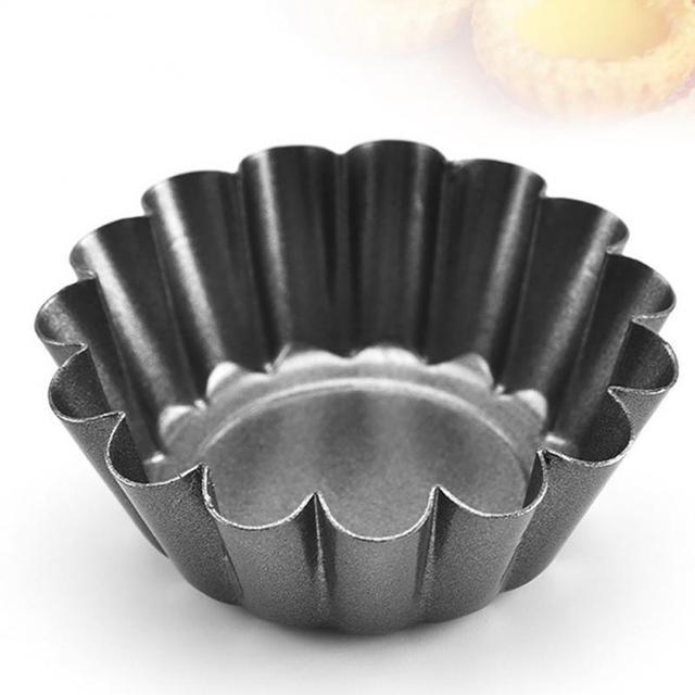 15PC Carbon Steel Fluted Mini Tart Pans