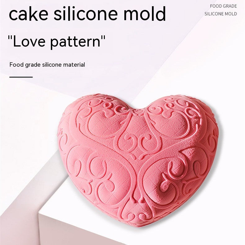 Embossed Heart Cake Mold