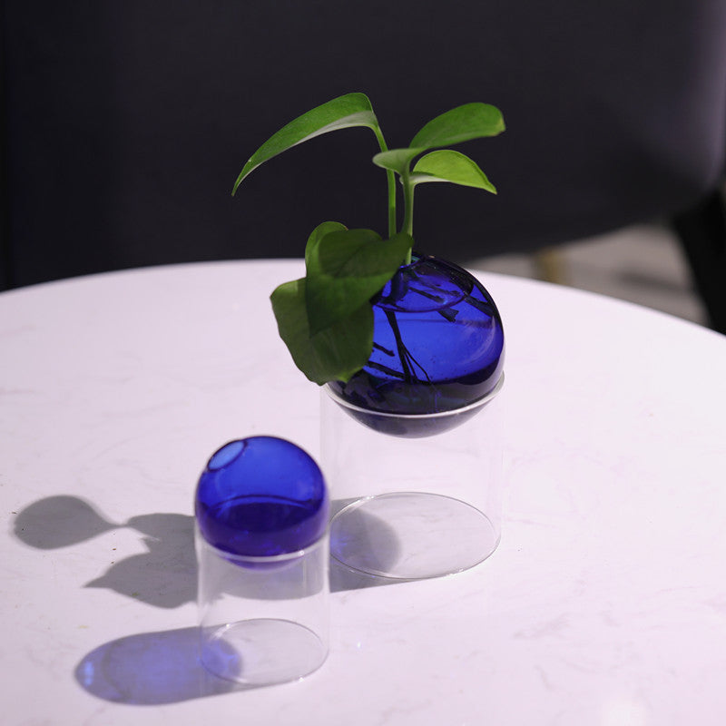 Stained Glass Ball Hydroponic Vase