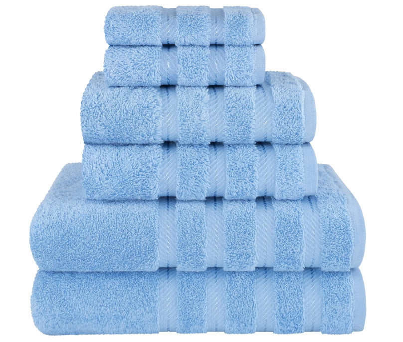 Towels: Bath Towels: Absorbent Long Staple Cotton Towel Bath Towel Set