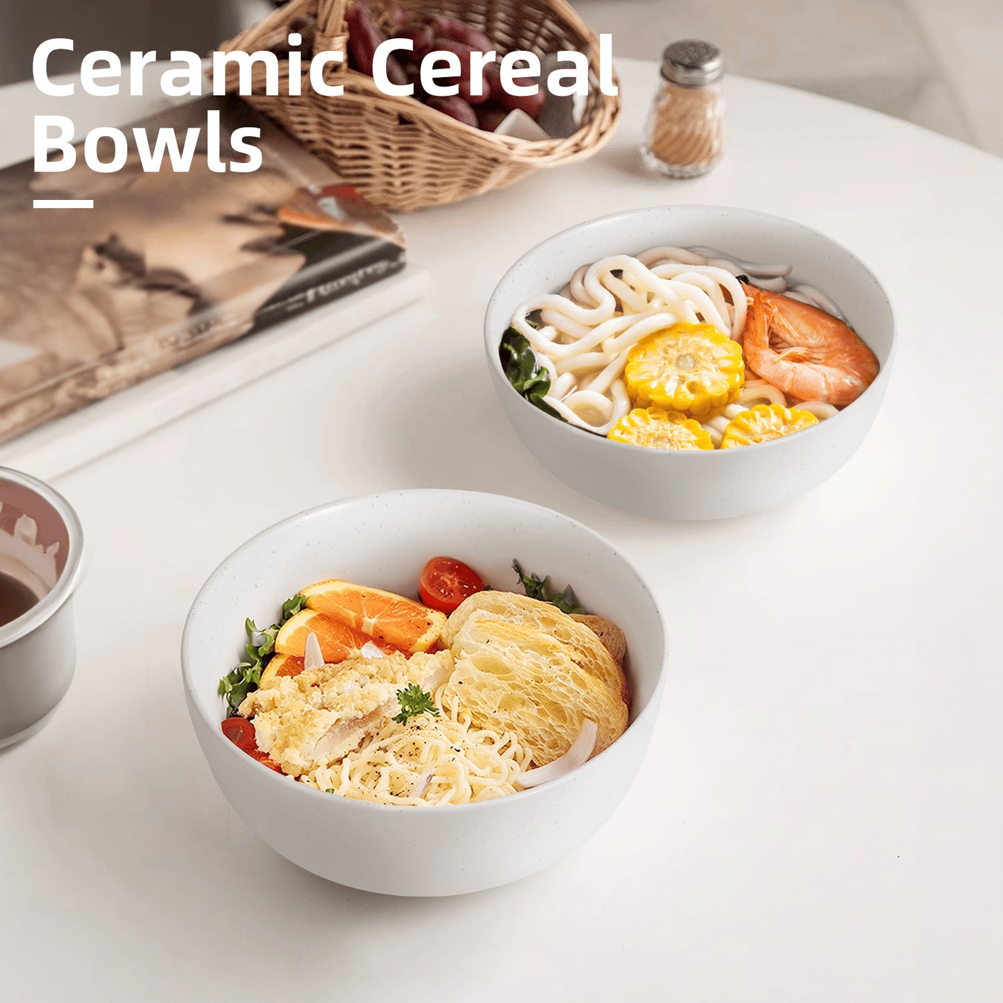 Tableware: 4PC Ceramic Bowl Set 27oz