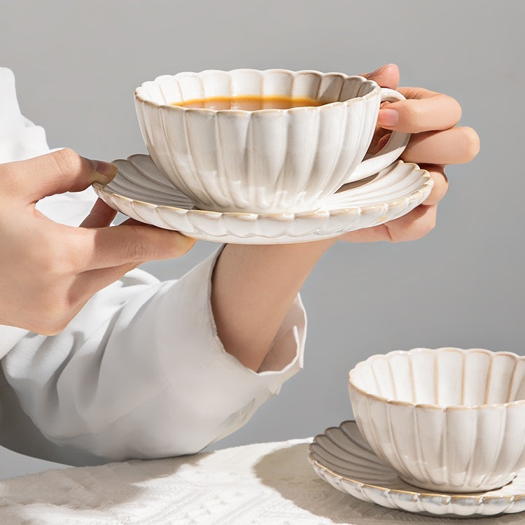 Chrysanthemum Petal Coffee Cup Set