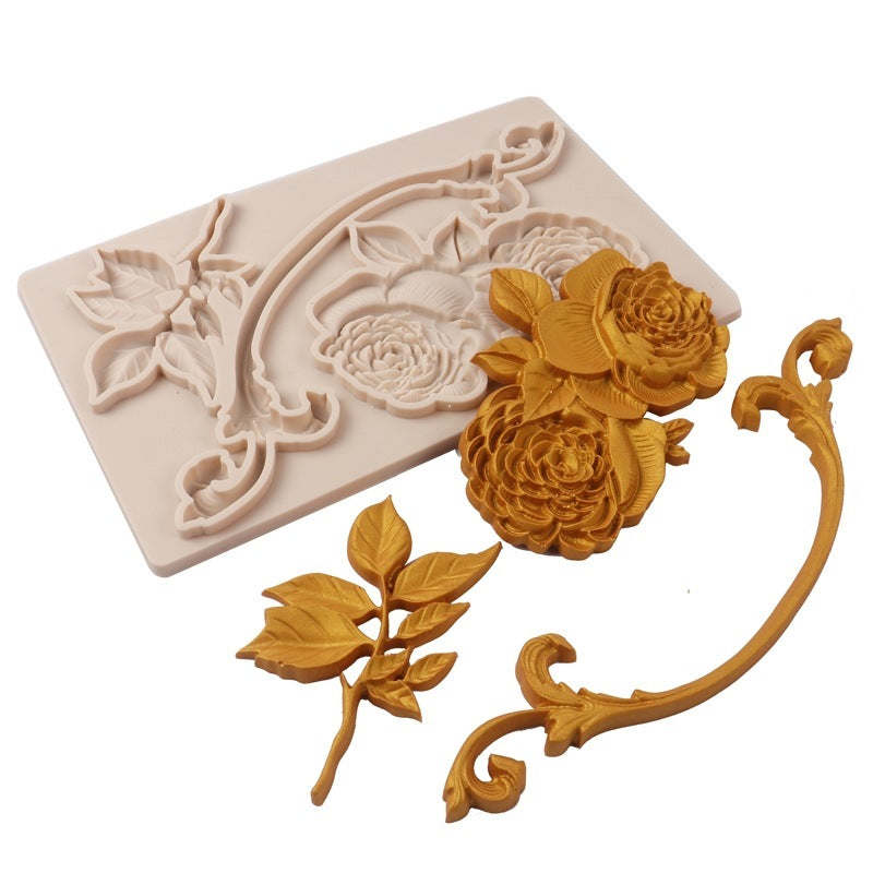 Floral Silicone Fondant Mold