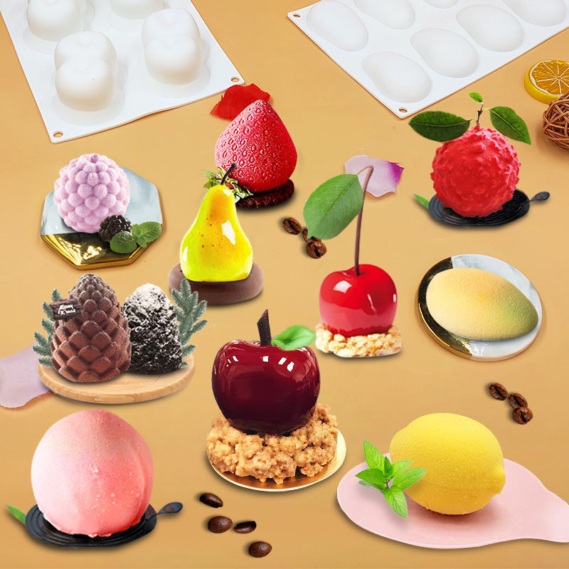 Marzipan Fruits Silicone Mold