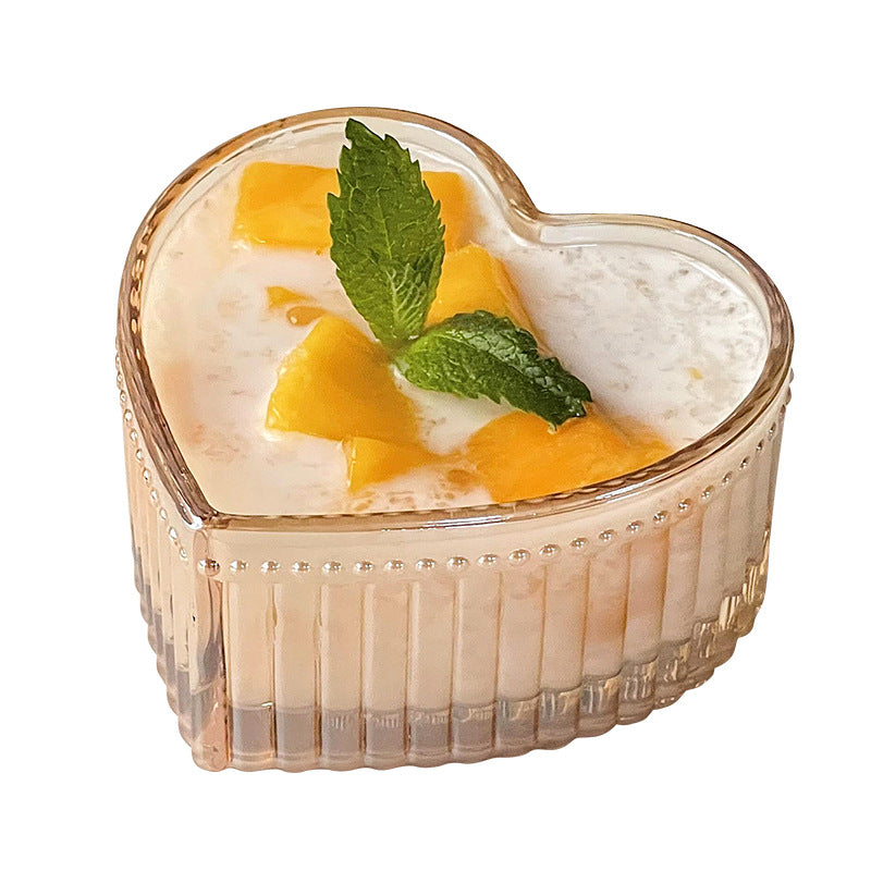 Heart Shaped Glass Dessert Cup