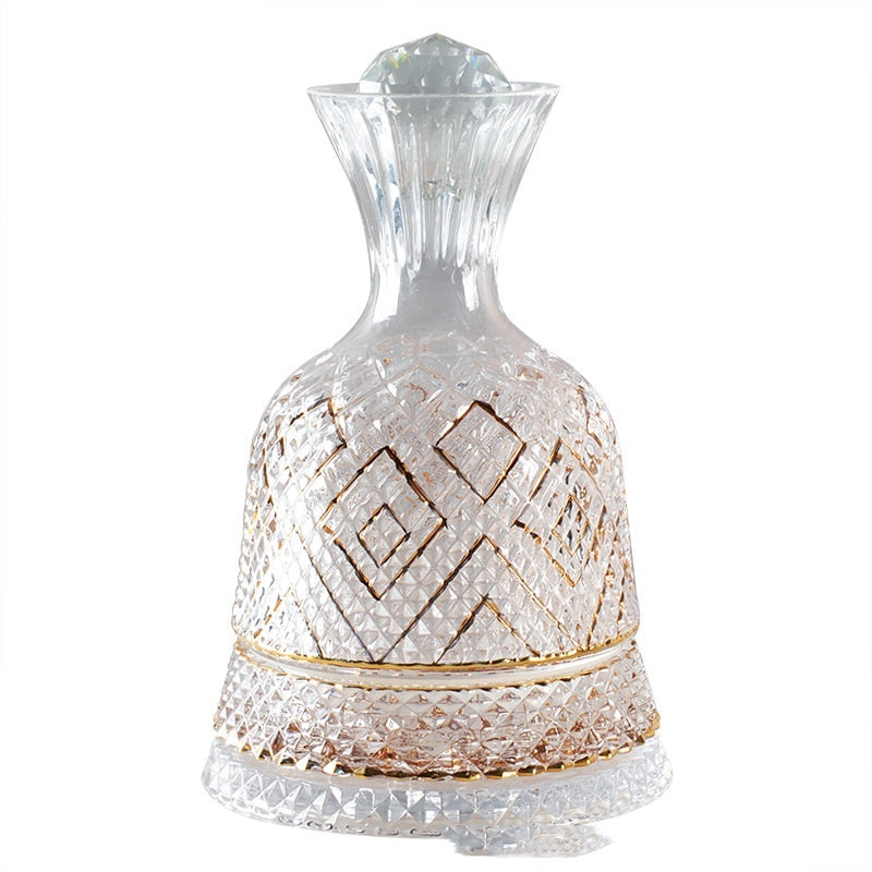 Gold Crystal Bell Wine Decanter