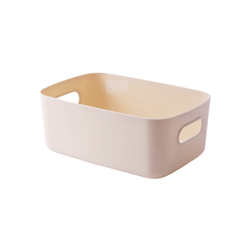 Solid Plastic Storage Bin with Handle