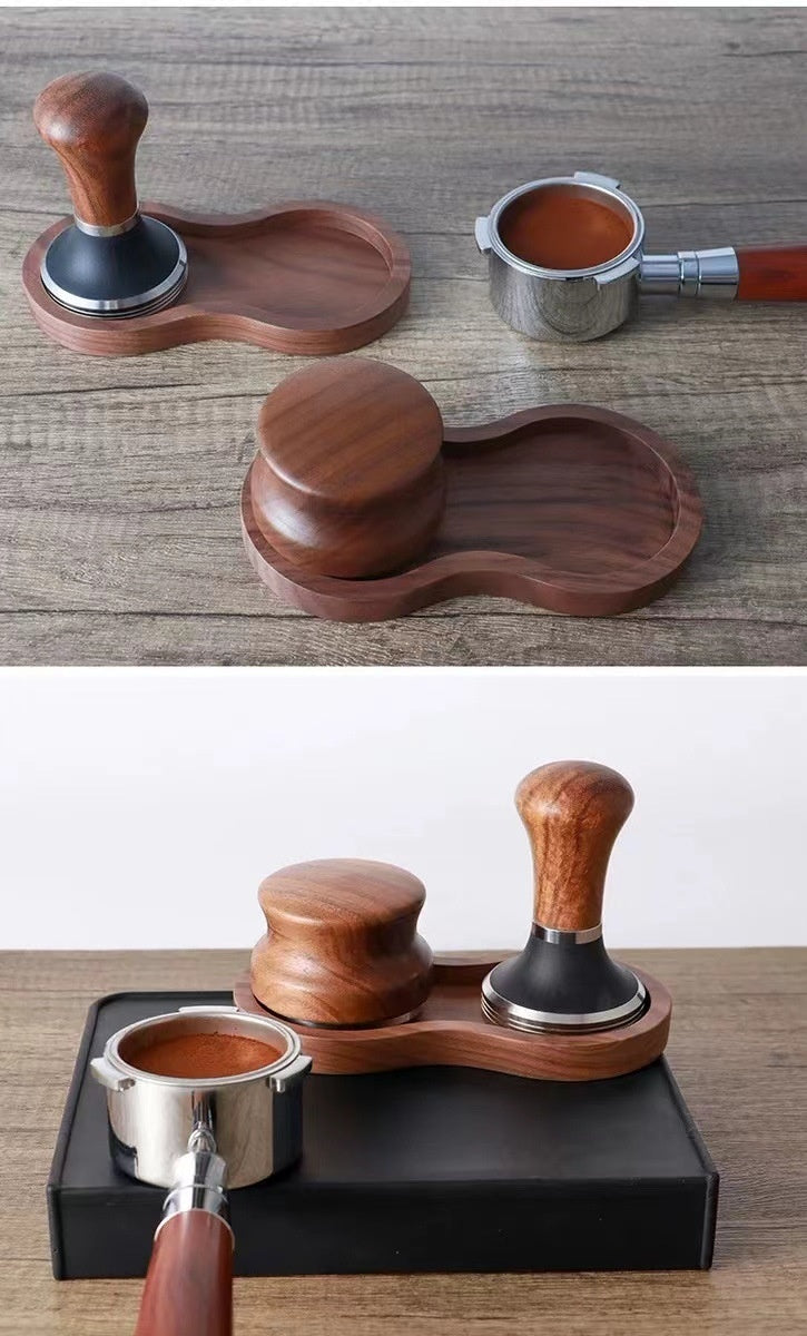 Walnut Coffee Tamper Tray