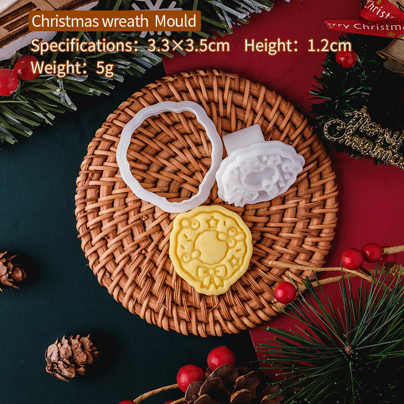 Embossed Christmas Cookie Molds