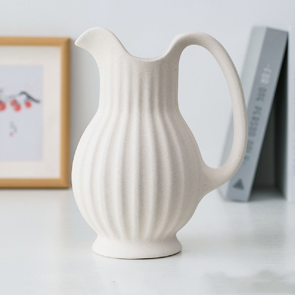Vase-White Country Ceramic Pitcher Styles