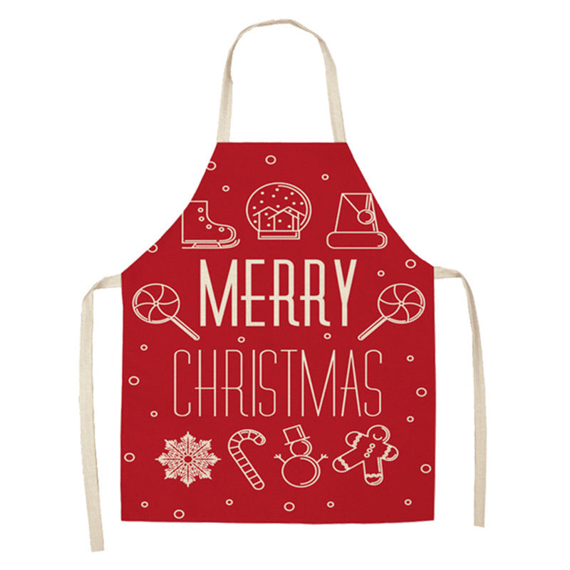 Christmas Aprons: Jolly Holidays Laughing Santa