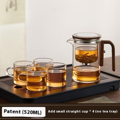 Elegant Glass & Wood Tea Brewer