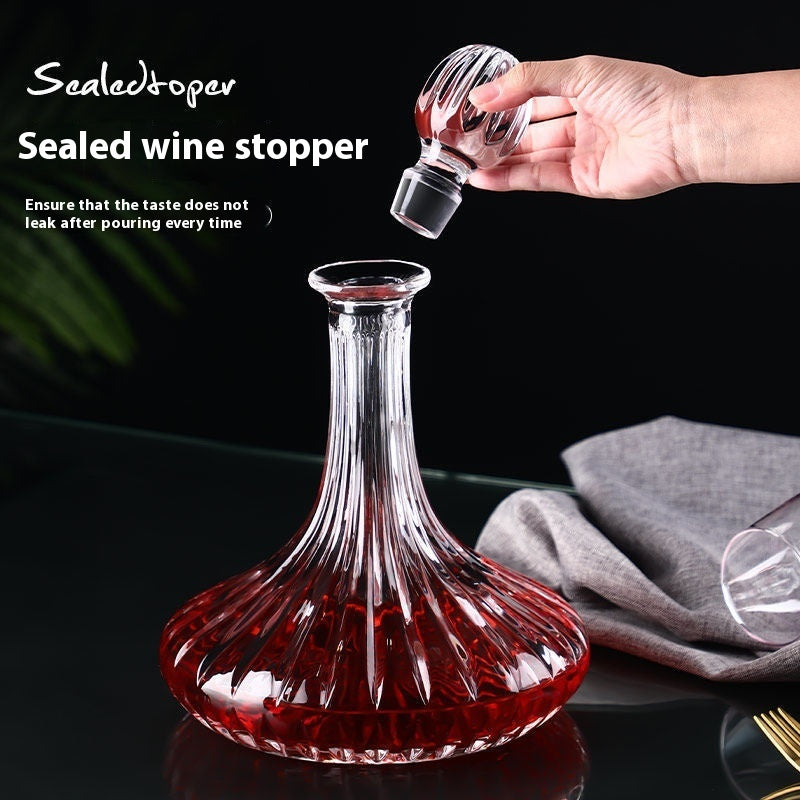 Crystal Wide Bottom Wine Decanter