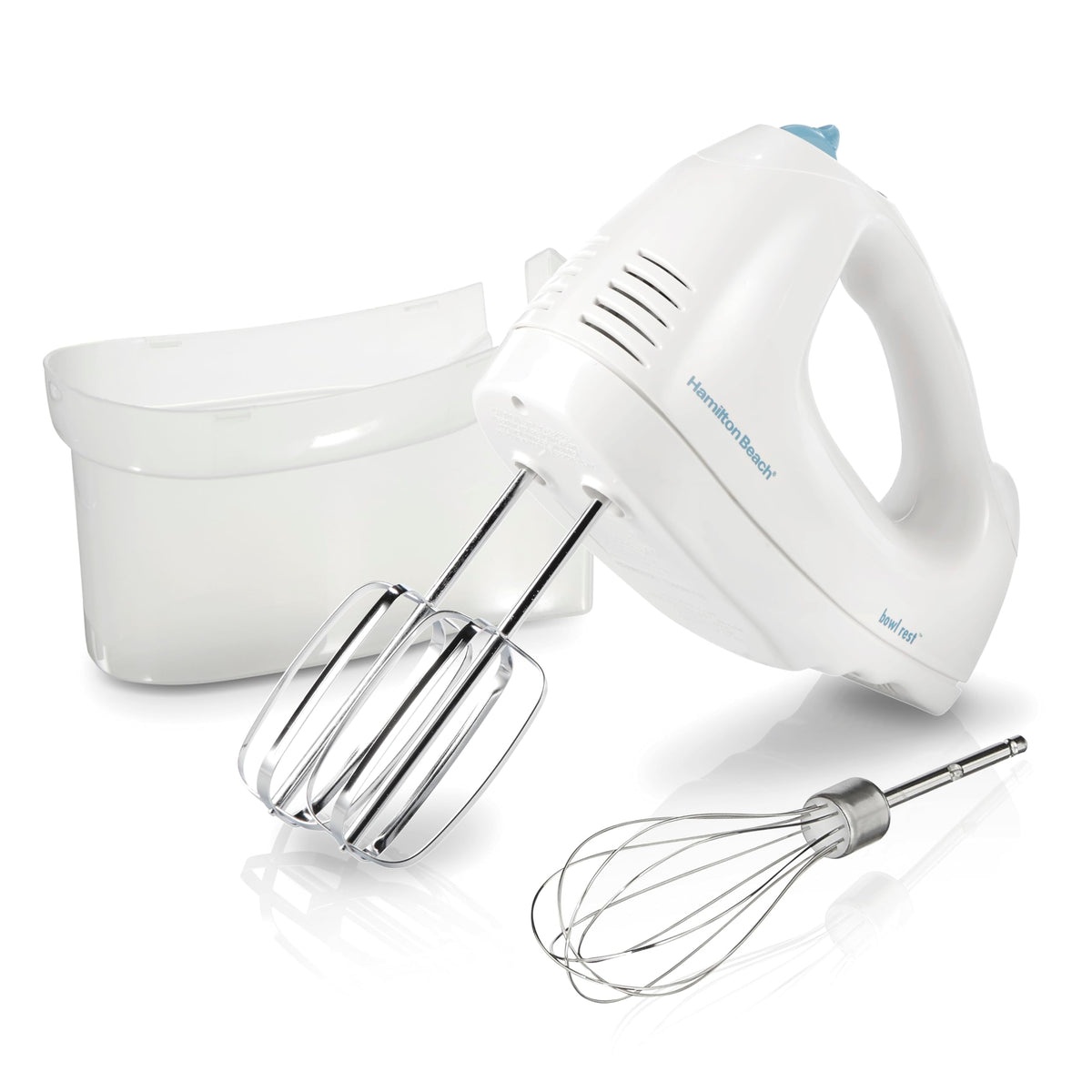 Hamilton Beach® 6-Speed Hand Mixer with Stainless Steel Wire Whisk & Snap-On Case