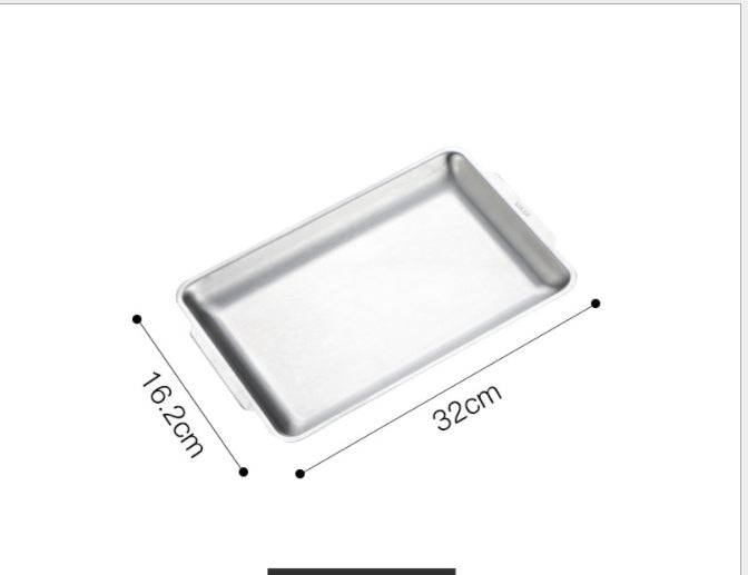 Chic Minimalist Narrow Stainless Steel Serving Trays