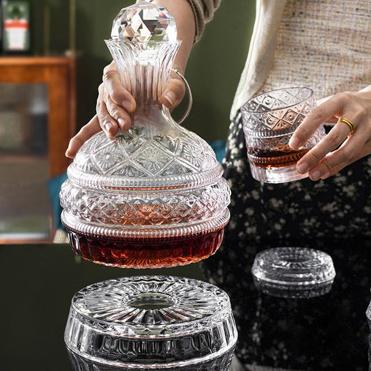 Diamond Rotating Wine Decanter