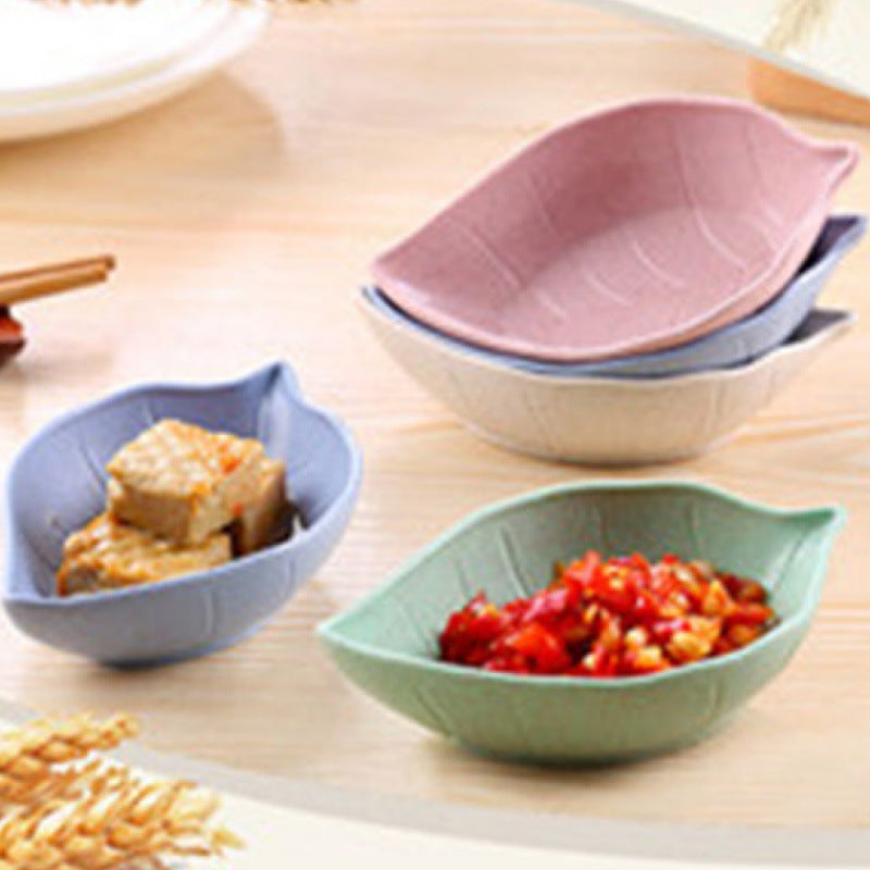 Tableware: Colorful Leaf Shaped Dish