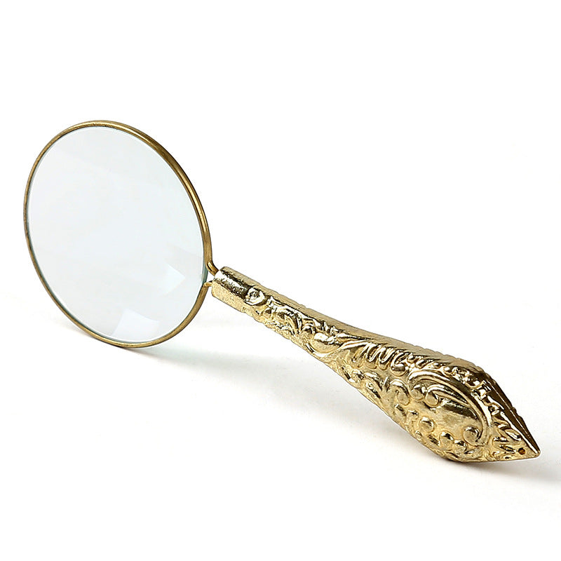 Home & Garden: Decorative Handheld Magnifying Glass Gold /Silver