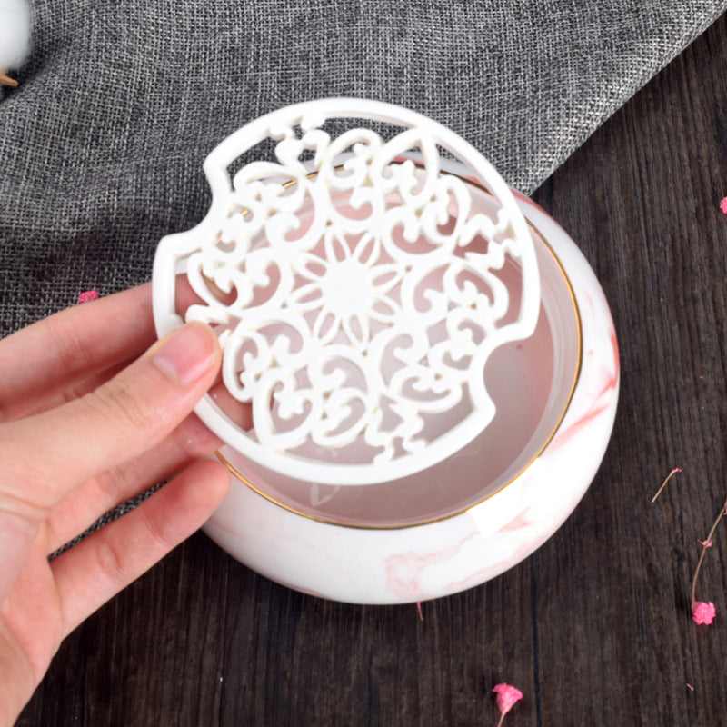 Ceramic Filigree Soap Dish