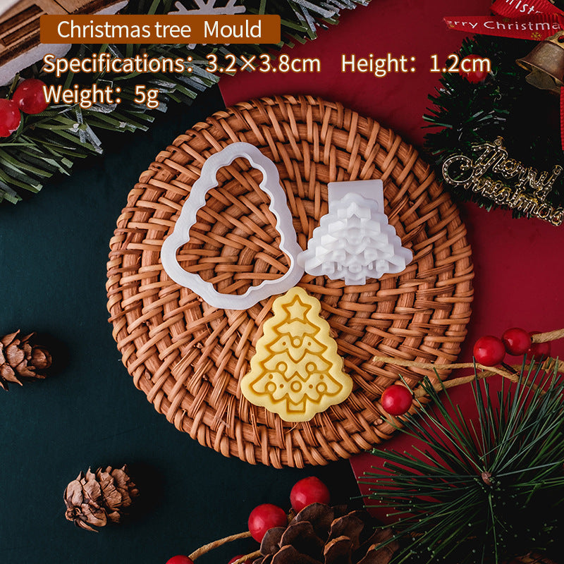 Embossed Christmas Cookie Molds