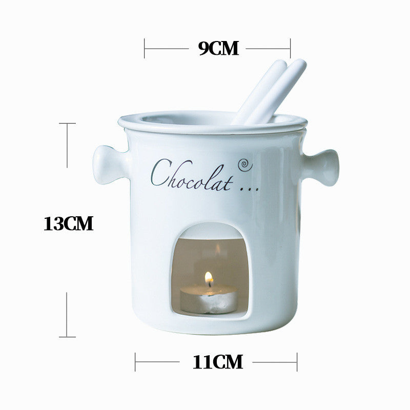 Kitchenware: Ceramic Tealight Chocolate Warmer Pot