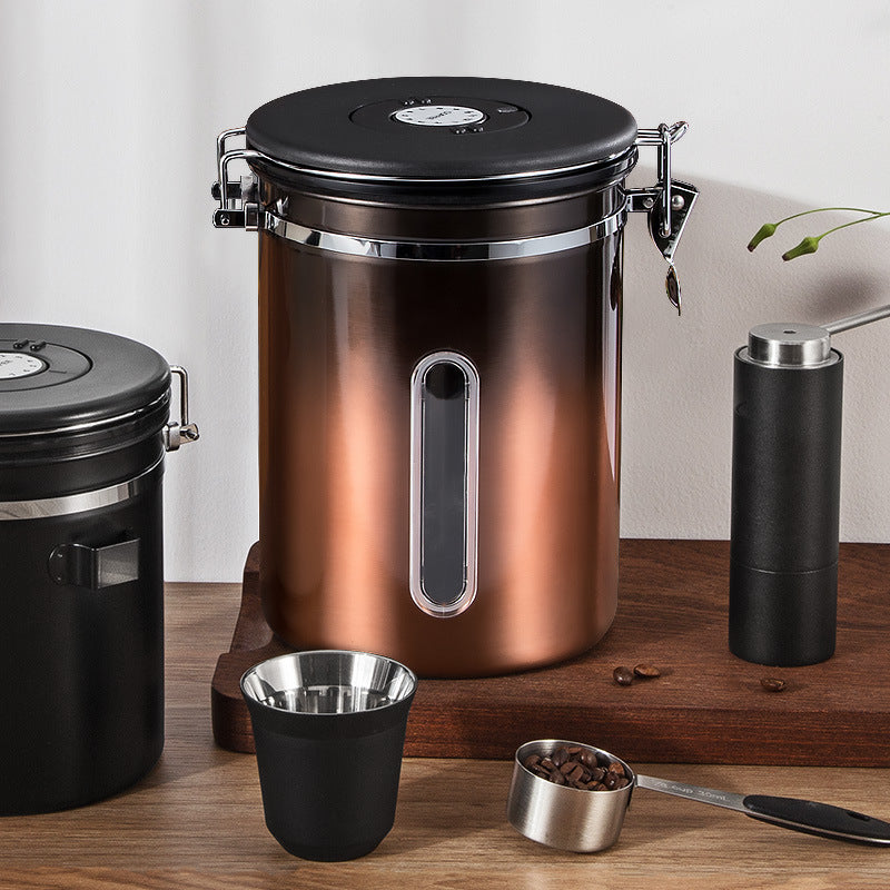 Coffee Bean Airtight Storage Can-One-way Vent