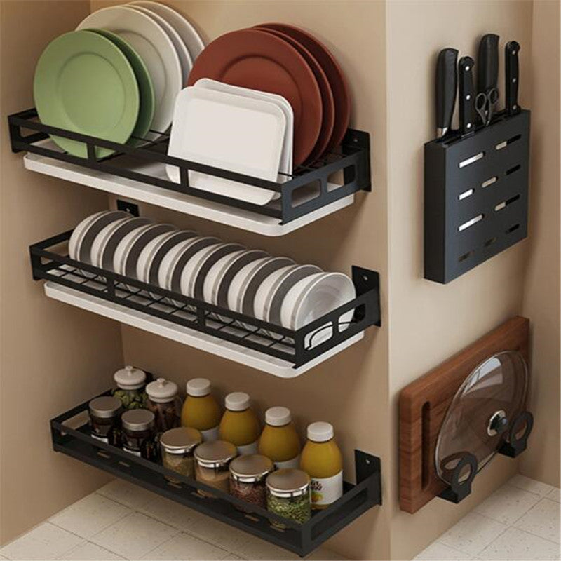 Kitchen Wall Racks for Plates, Bowls, Jars, Bottles
