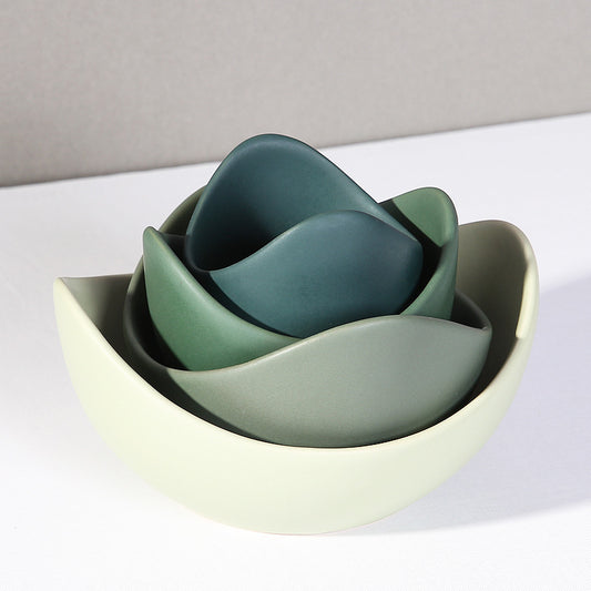 Tableware: Ceramic lotus bowl