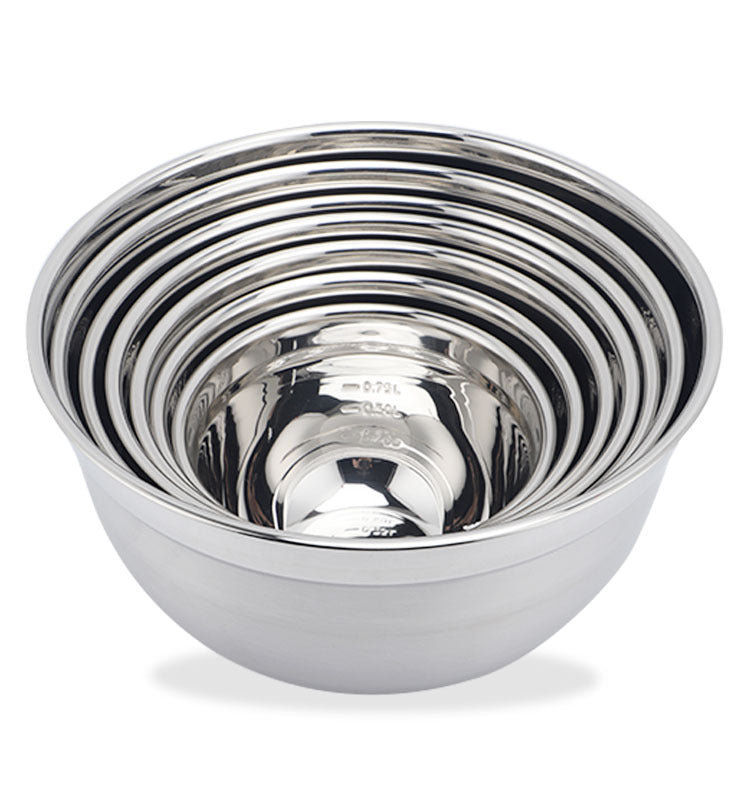 7PC Stainless Steel Nested Mixing Bowl Set