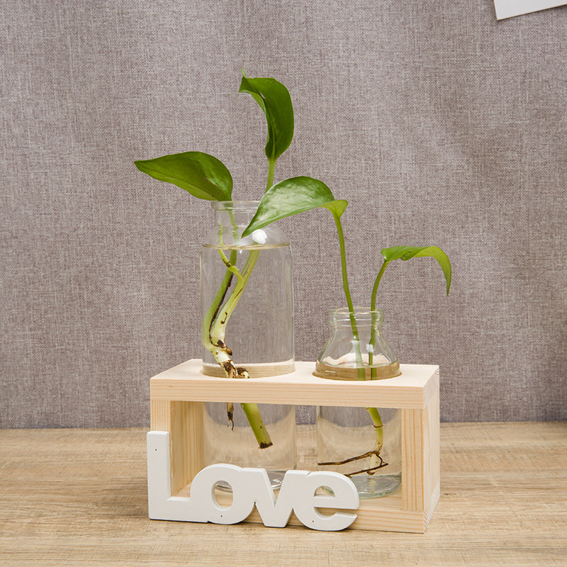 "Love" Hydroponic Vase Stand