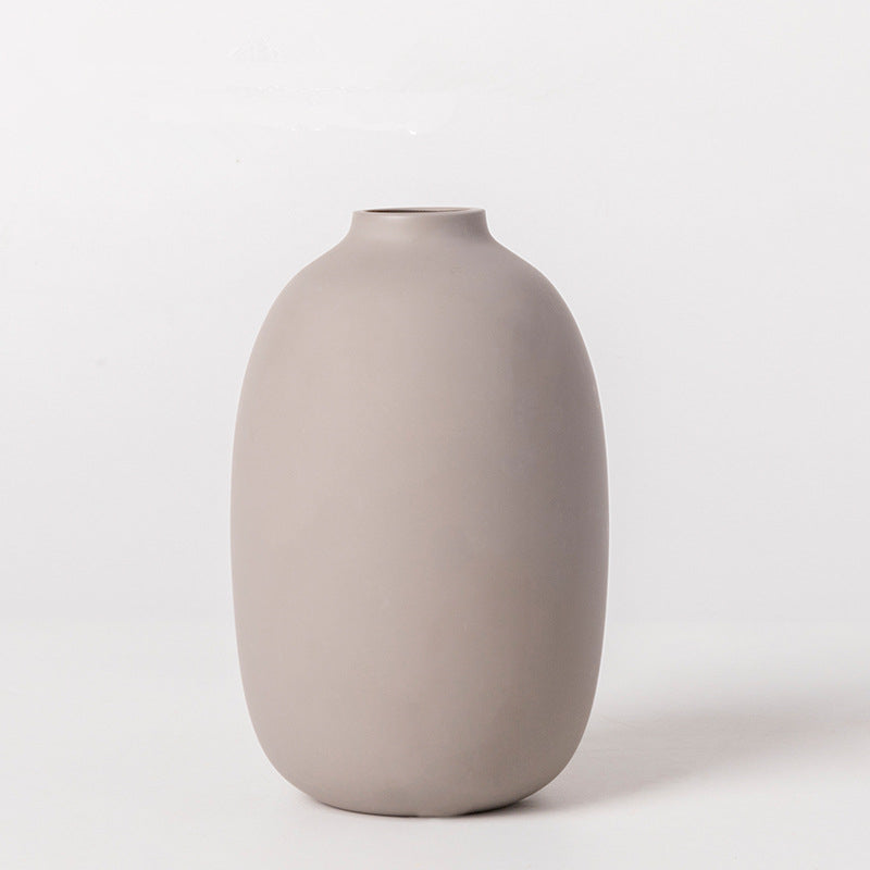 Wind frosted ceramic small vase