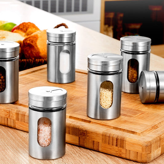 KITCHEN CONTAINERS-Stainless Steel Spice Jar