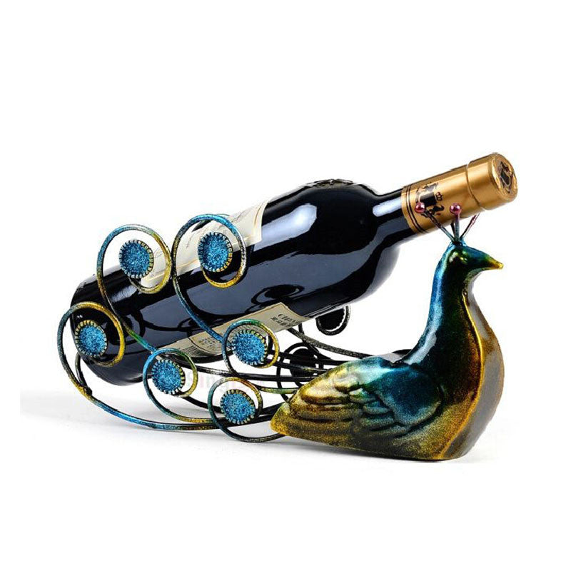 Peacock Wine Bottle Holder