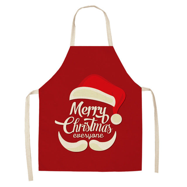 Christmas Aprons: Jolly Holidays Laughing Santa