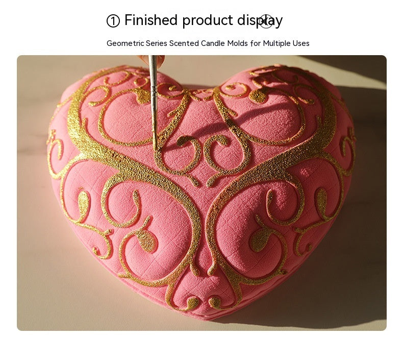 Embossed Heart Cake Mold