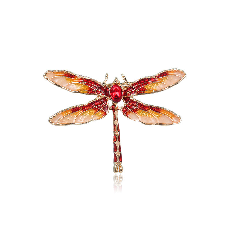 Jewelry: Enamel Dragonfly Brooch