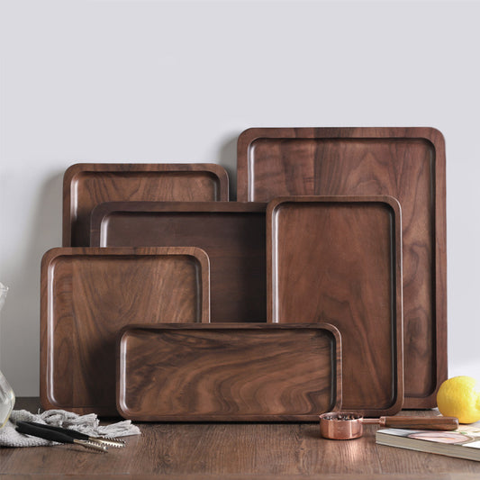 Walnut Tea Tray Dessert Tray