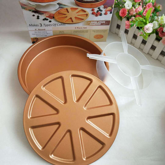 Copper Checkerboard & Pocket Cake Pan