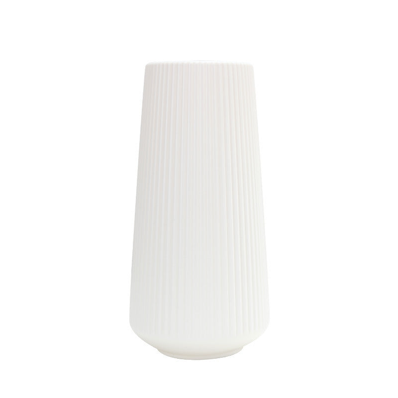 Tapered Cylinder Plastic Vase