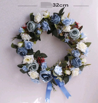 Silk Rose Wreath