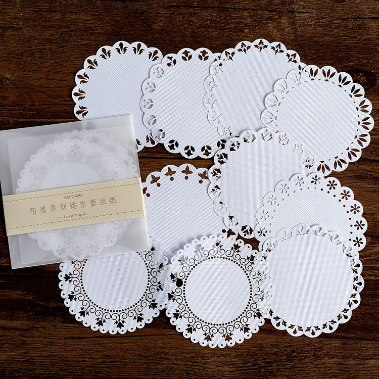 10PC Paper Lace Dessert Doilies